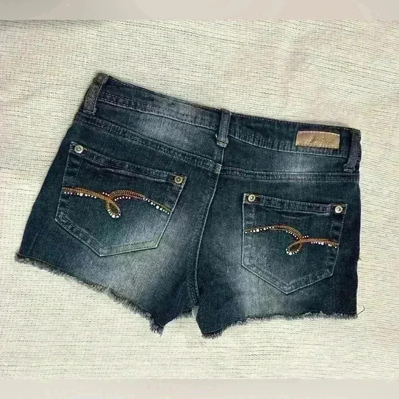 Justice Rhinestone Shorts Girls Size 10R - Picture 2 of 3
